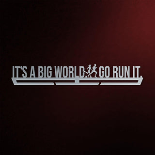 It's A Big World Go Run It Medal Hanger