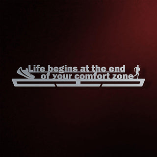 Life Begins At The End Of Your Comfort Zone Medaillen Halter